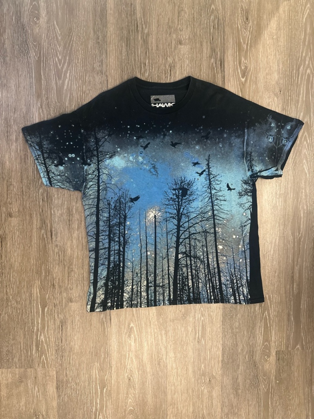 Tony Hawk Black and Blue Forest AOP Tee